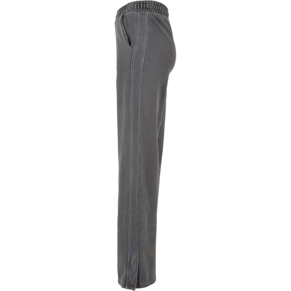 Urban Classics - Heavy Terry Garment Dye Slit Pantalon de jogging femme - Gris